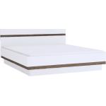 Doplnky k posteli Kondela bielej farby v modernom štýle z dubového dreva vysoko lesklý povrch v zľave 