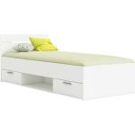 Doplnky k posteli Kondela bielej farby z dreva s úložným priestorom v zľave 
