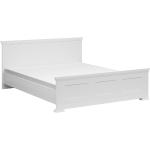 Dvojlôžkové postele Kondela bielej farby v škandínávskom štýle MDF 