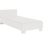 Jednolôžkové postele Kondela bielej farby z dreva v zľave 