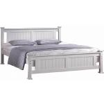 Jednolôžkové postele Kondela bielej farby z borovicového dreva 
