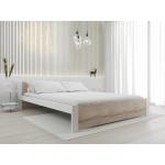 Jednolôžkové postele bielej farby z masívu 