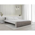 Dvojlôžkové postele bielej farby z masívu 