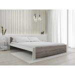 Dvojlôžkové postele bielej farby v modernom štýle z masívu 