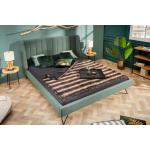 Dvojlôžkové postele v elegantnom štýle s prešívaným vzorom z dreva s nohami 