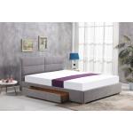 Dvojlôžkové postele halmar sivej farby v modernom štýle s nohami lakovaný povrch 