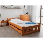 Detské postele viacfarebné z masívu s úložným priestorom 