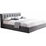 Jednolôžkové postele Kondela sivej farby s prešívaným vzorom s úložným priestorom v zľave 