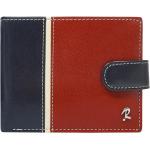 Pánske Kožené peňaženky rovicky červenej farby 