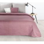 Prehozy na posteľ ružovej farby z polyesteru 
