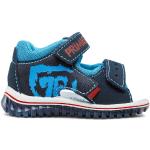 Chlapčenské Kožené sandále Primigi tmavo modrej farby z koženky vo veľkosti 19 v zľave na leto 