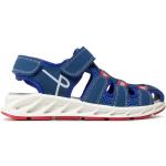 Chlapčenské Kožené sandále Primigi tmavo modrej farby z koženky vo veľkosti 37 v zľave na leto 