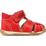 Chlapčenské Kožené sandále Primigi červenej farby vo veľkosti 23 v zľave na leto 