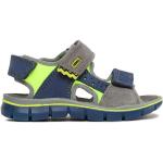 Chlapčenské Kožené sandále Primigi sivej farby vo veľkosti 27 v zľave na leto 