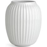 Vázy Kähler bielej farby v škandínávskom štýle s kvetinovým vzorom z keramiky s výškou 20 cm 