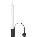 Sviečky Ferm Living čiernej farby v škandínávskom štýle s výškou 11 cm 