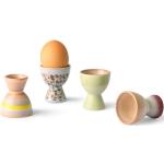 Stojany na vajíčka viacfarebné v retro štýle z keramiky 