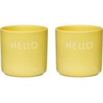 Stojany na vajíčka Design Letters žltej farby z keramiky 