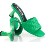 Dámske Designer Spoločenské sandále Karl Lagerfeld zelenej farby v elegantnom štýle vo veľkosti 36 na leto 