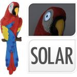 Sošky červenej farby z plastu s motívom: Papagáj s výškou 37 cm 