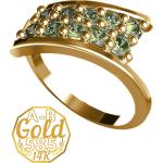 Zlaté prstene zlatožltej farby s vesmírnym vzorom 