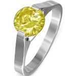 Prstene z chirurgickej ocele Šperky eshop žltej farby z ocele 60 