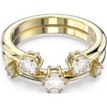 Dámske Zlaté prstene Swarovski zlatej farby so zirkónom 55 v zľave 