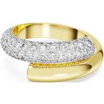 Dámske Zlaté prstene Swarovski zlatej farby so zirkónom 60 