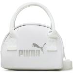 Dámske Kožené kabelky Puma Mini bielej farby z koženky v zľave 