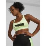 Puma Mid Impact Light Green Women's Sports Bra - Women