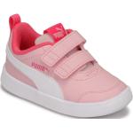 Detské Nízke tenisky Puma Courtflex ružovej farby zo syntetiky vo veľkosti 20 
