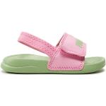 Dievčenské Kožené sandále Puma Popcat 20 ružovej farby z koženky vo veľkosti 25 na leto 