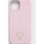 Dámske iPhone 13 Mini kryty Guess ružovej farby zo silikónu 