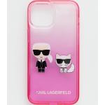 Pánske Designer iPhone 13 Mini kryty Karl Lagerfeld ružovej farby zo syntetiky 