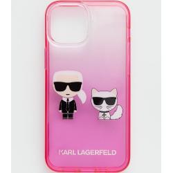 Puzdro na mobil Karl Lagerfeld Iphone 13 Mini 5,4'' ružová farba