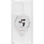 Pánske Designer iPhone 13 Pro kryty Karl Lagerfeld transparentnej farby z plastu 