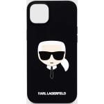 Pánske Designer Kryty na iPhone Karl Lagerfeld čiernej farby zo syntetiky v zľave 