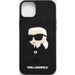 Pánske Designer Kryty na iPhone Karl Lagerfeld čiernej farby z plastu v zľave 