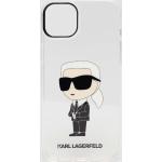 Pánske Designer Kryty na iPhone Karl Lagerfeld transparentnej farby zo syntetiky 