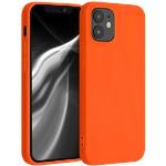 iPhone 12 kryty kwmobile oranžovej farby zo silikónu 