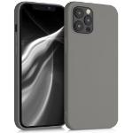 iPhone 12 Pro Max kryty kwmobile sivej farby zo silikónu 