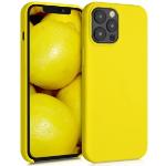iPhone 12 Pro Max kryty kwmobile žltej farby zo silikónu 