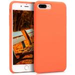 iPhone 7 Plus kryty kwmobile oranžovej farby zo silikónu 