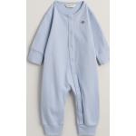 Detské pyžamá Gant Shield modrej farby z bavlny do 6 mesiacov s dlhými rukávmi s cvokmi 