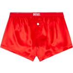 Dámske Krátke pyžamové nohavice Diesel červenej farby 