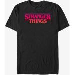 Pánske Tričká s krátkym rukávom queens čiernej farby v grunge štýle s motívom Stranger Things 