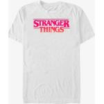 Pánske Oblečenie queens bielej farby v grunge štýle s motívom Stranger Things 