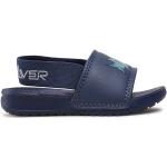 Chlapčenské Kožené sandále Quiksilver tmavo modrej farby z koženky na leto 