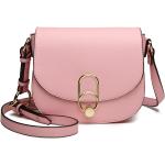 Dámske Elegantné kabelky ružovej farby v elegantnom štýle z polyuretánu na zips v zľave 