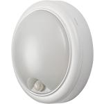 Vonkajšie nástenné svietidlá Rabalux bielej farby v modernom štýle z plastu okrúhle so senzorom v zľave 